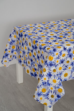Натали Скатерть 581120 Скатерть Ромашковое поле белый,синий