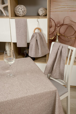 Натали Скатерть 581150 Скатерть Льняное полотно капучино капучино