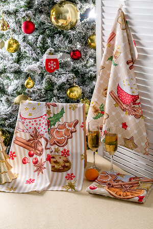 Натали Полотенце 581156 Набор полотенец Уютный вечер бежевый