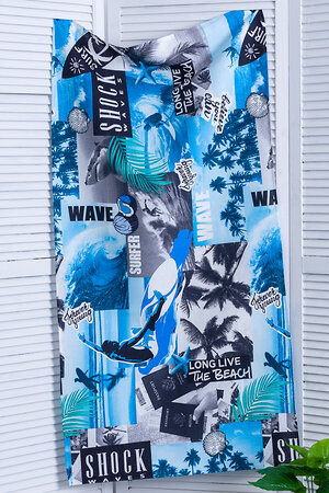 Натали Полотенце 581177 Пляжное полотенце Серфинг синий