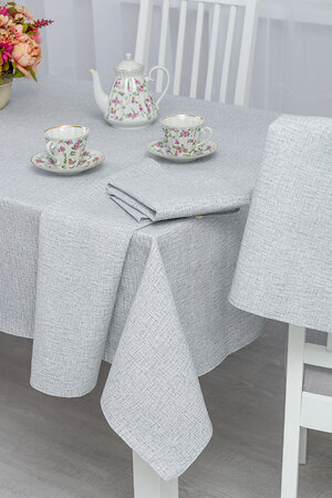 Натали Скатерть 581178 Скатерть Льняное полотно серый