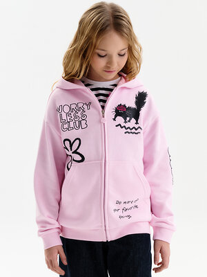 PELICAN Толстовка 581307 GFXK3389/1 Светло-розовый