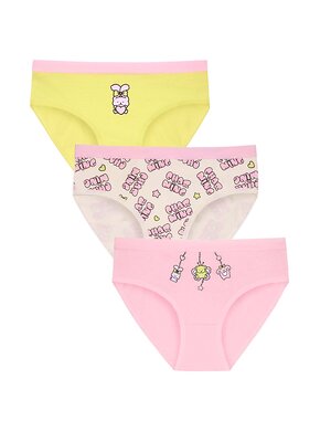 PELICAN Трусы 581338 GULB3382(3) Светло-молочный/розовый/яблочный