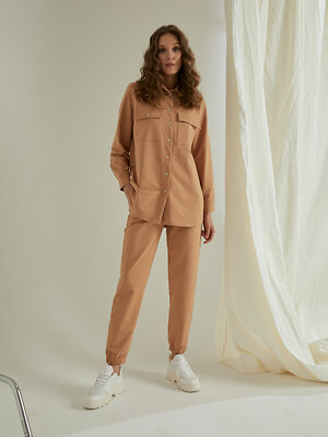 SiSi Рубашка 581446 D9008Si Рубашка жен. Cappuccino (Коричневый)