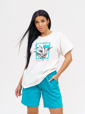 Текс-плюс Костюм 581547 НФ-00154815 Белый,бирюза