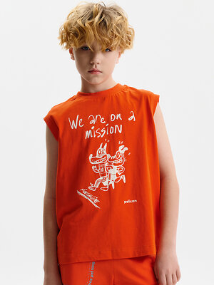 PELICAN Майка 581581 BFVV3388/1 Красный