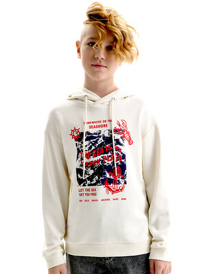 PELICAN Толстовка 581603 BFNK3371 Молочный