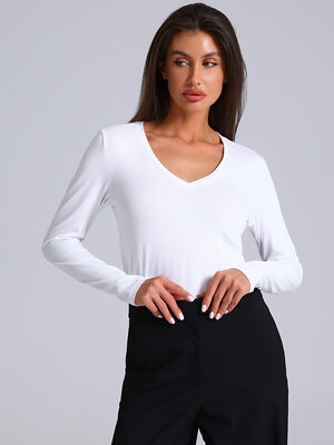 Апрель Лонгслив 581644 1ЖДЛД5090804 белый