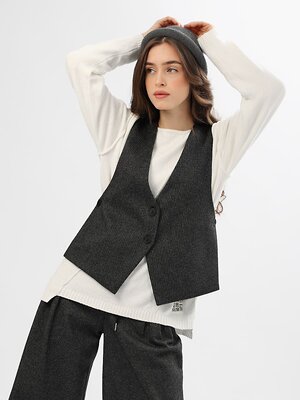 Соль&Перец Жилет 581672 SP2613 темно-серый