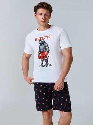 MARK FORMELLE Комплект 581703 591051 белый +боксерские перчатки на черном