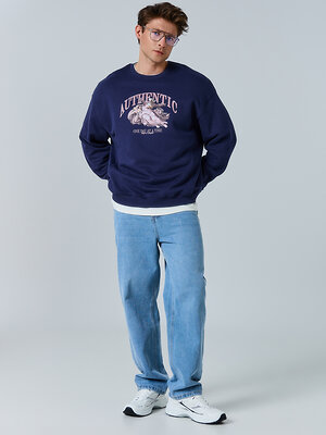 MARK FORMELLE Свитшот 581712 121893 полуночно -синий +печать