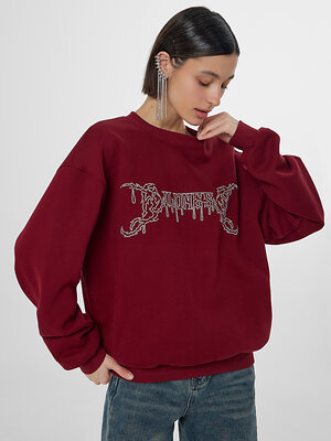 MARK FORMELLE Свитшот 581739 122559 бордо +печать