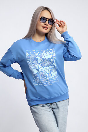 Натали Толстовка 581924 80047 голубой