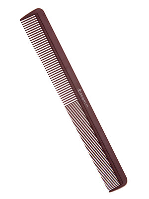 Dewal Профессиональный гребень для волос комбинированный / Carbon Bordo CO-6008-CBN, 22 см 582107 20820 