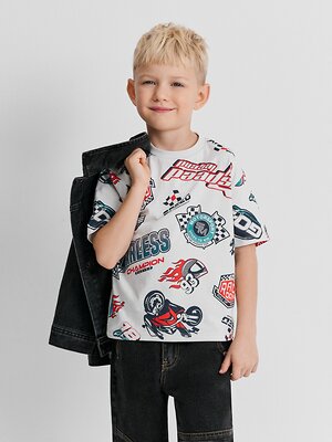 Acoola Футболка 582192 20120510288 светло-серый принт