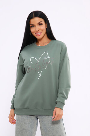 Натали Толстовка 582330 80040 оливковый