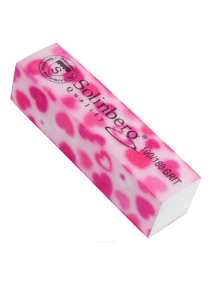 Solinberg Бафик полировочный для ногтей / 231-439, 100/180 грит, 9 см 582481 5622 