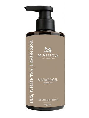 MANITA Гель для душа парфюмированный / Iris, White Tea, Lemon Zest, 460 мл 582490 28399 