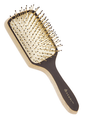 Dewal Щетка массажная для волос мини-прямоугольная / Blackwood BRB200, дерево, нейлон, 18 см 582505 20812 