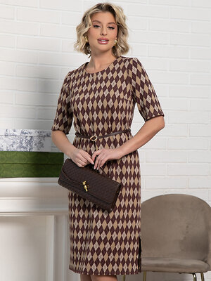 LT Collection Платье 582554 П15189-25М коричневый