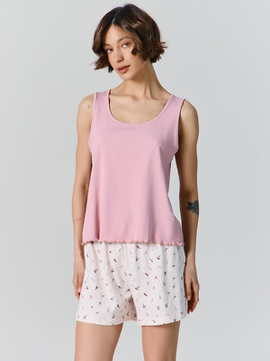 MARK FORMELLE Комплект 582626 592654 пыльный розовый +цветочки на розовом