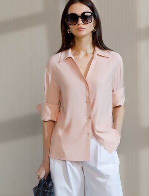 VILATTE Блузка 582673 D29.346 пудровый