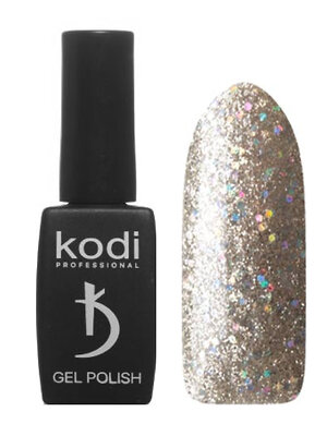 Kodi Гель-лак для ногтей 20 SH, прозрачной, с серебристыми микроблестками и голографическими блестками, плотный, 8 мл 582847 11903 