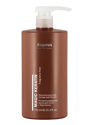 Kapous Реструктурирующая маска для волос с кератином / Magic Keratin, 750 мл 582870 18644 