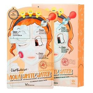 Elizavecca Трёхступенчатая увлажняющая тканевая маска для лица / 3-Step Aqua White Water Illuminate Mask Sheet, 29 мл 582887 14929 