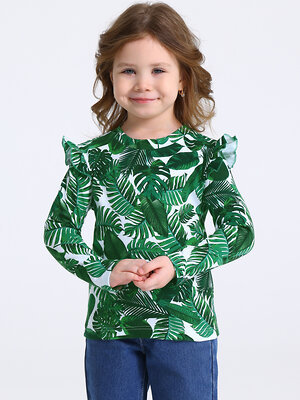 Апрель Лонгслив 583074 1ДДЛД4951067н монстера