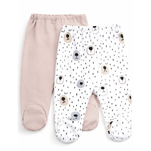 YOULALA Ползунки 583089 0553202601 бежевый/белый