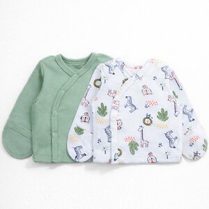 YOULALA Распашонка 583098 1204202602 зеленый/белый