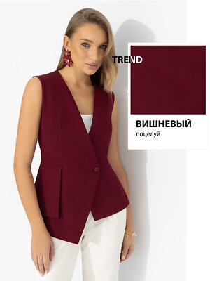 CHARUTTI Жилет 583147 12642 Бордовый