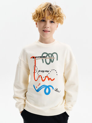 PELICAN Толстовка 583165 BFN3388/1U Молочный