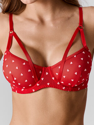 MARK FORMELLE Бюстгальтер 583188 512508 сердечки на красном