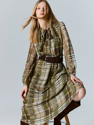 MARK FORMELLE Платье 583236 154027 зеленая клетка