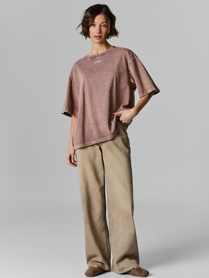 MARK FORMELLE Футболка 583345 112961 ACID WASH бордово-серый +печать