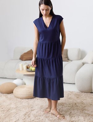 VILATTE Платье 583370 D42.123 т.синий