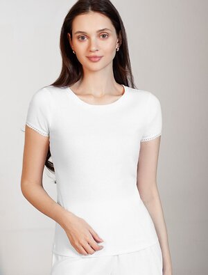 VILATTE Футболка 583430 D49.152 белый