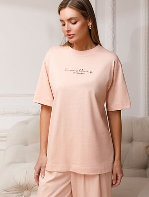 VILATTE Футболка 583446 D49.157 пудра_everything