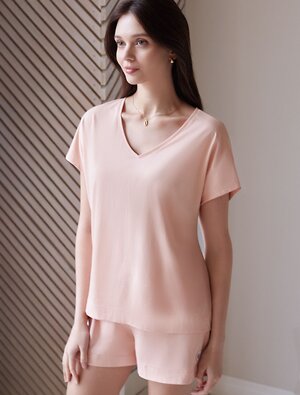 VILATTE Футболка 583466 D49.159 пудра