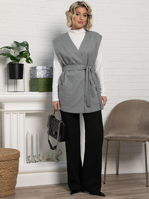 LT Collection Жилет 583554 Б15144-16М серый