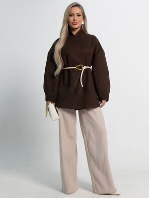 LT Collection Пальто 583563 Б15185-5М коричневый