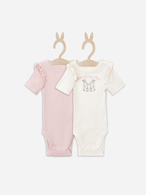 MARK FORMELLE Боди детское 583817 13020-2 молочный +розовый +печать