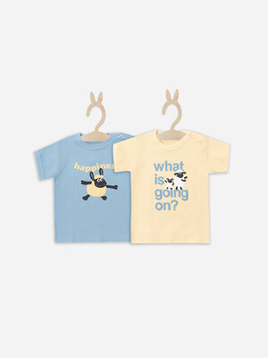 MARK FORMELLE Джемпер 583840 83108-2 абрикосовый щербет +голубой +печать