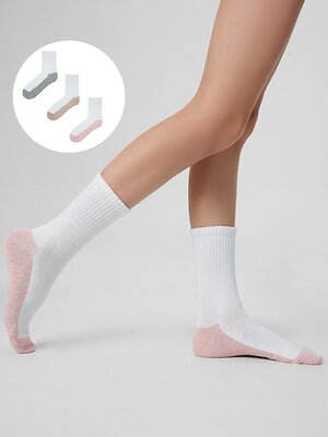 MARK FORMELLE Детские носки 583887 444A-3078 белый /роз.мел /беж.мел /сер.мел./