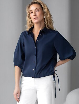 VILATTE Блузка 583962 D29.312 темно-синий