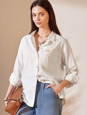 VILATTE Блузка 583965 D29.316 молочный-бежевый