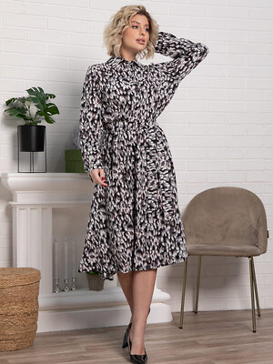 LT Collection Платье 583975 П15010-45М серо-коричневый