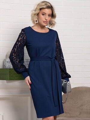 LT Collection Платье 583995 П15251-18М темно-синий